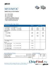 Datasheet M53 manufacturer M/A-COM