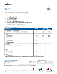 Datasheet M5T manufacturer M/A-COM