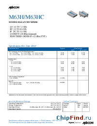 Datasheet M63H manufacturer M/A-COM