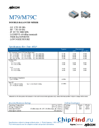 Datasheet M79C manufacturer M/A-COM