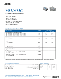 Datasheet M85 manufacturer M/A-COM