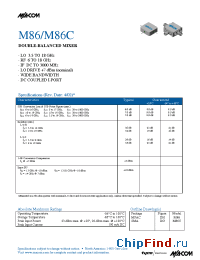 Datasheet M86 manufacturer M/A-COM