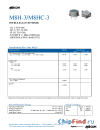 Datasheet M8H-3 manufacturer M/A-COM