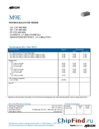 Datasheet M9E manufacturer M/A-COM