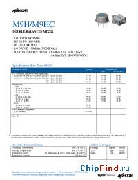 Datasheet M9HC manufacturer M/A-COM