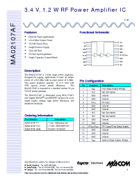 Datasheet MA02107AF manufacturer M/A-COM