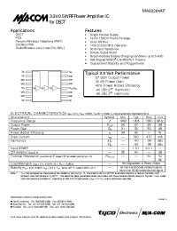 Datasheet MA02204AF manufacturer M/A-COM