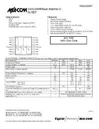 Datasheet MA02205AF manufacturer M/A-COM