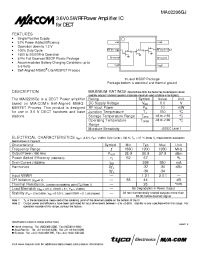 Datasheet MA02206GJ manufacturer M/A-COM
