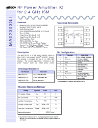 Datasheet MA02303GJ-R13 manufacturer M/A-COM