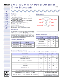 Datasheet MA02305AK-SMB manufacturer M/A-COM