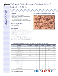 Datasheet MA03503D manufacturer M/A-COM