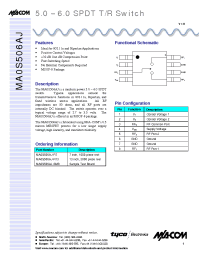 Datasheet MA0S506AJ manufacturer M/A-COM