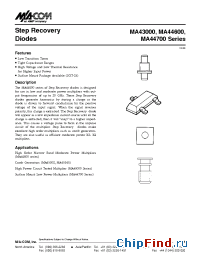 Datasheet MA44621 manufacturer M/A-COM