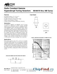 Datasheet MA46420-30 manufacturer M/A-COM