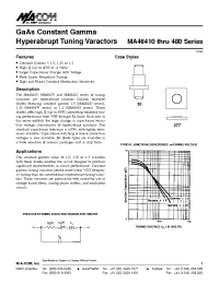 Datasheet MA46425 производства M/A-COM