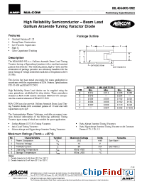 Datasheet MA46581 manufacturer M/A-COM