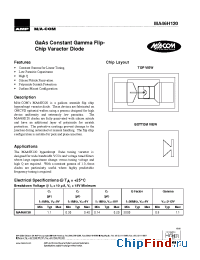 Datasheet MA46H120 manufacturer M/A-COM