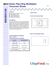 Datasheet MA46H146-T manufacturer M/A-COM