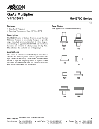 Datasheet MA48703E manufacturer M/A-COM