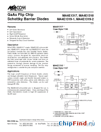 Datasheet MA4E1317 manufacturer M/A-COM