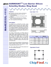 Datasheet MA4E2532L-1113 manufacturer M/A-COM