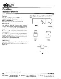 Datasheet MA4E929A manufacturer M/A-COM