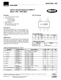 Datasheet MA4EX240L-1225 manufacturer M/A-COM