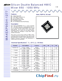 Datasheet MA4EXP950H-1277TR manufacturer M/A-COM