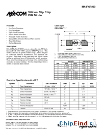 Datasheet MA4FCP200 manufacturer M/A-COM