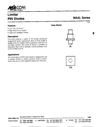 Datasheet MA4L manufacturer M/A-COM