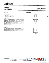 Datasheet MA4L021 manufacturer M/A-COM