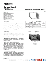 Datasheet MA4P1250-1072T manufacturer M/A-COM