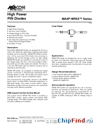 Datasheet MA4P7001F-1072T manufacturer M/A-COM