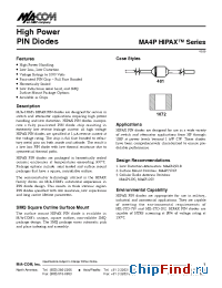 Datasheet MA4P7101F-1072T manufacturer M/A-COM