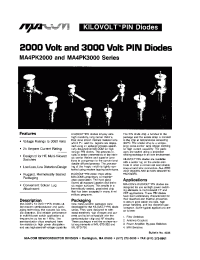 Datasheet MA4PK2001 manufacturer M/A-COM