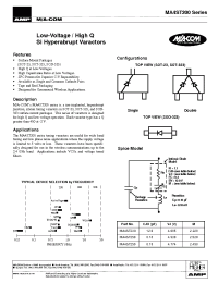 Datasheet MA4ST200 manufacturer M/A-COM