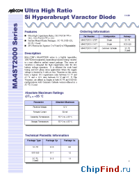 Datasheet MA4ST2200 manufacturer M/A-COM