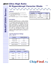 Datasheet MA4ST2300 производства M/A-COM
