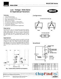 Datasheet MA4ST320-1141 manufacturer M/A-COM