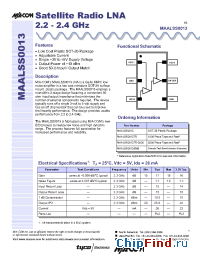 Datasheet MAALSS0013TR manufacturer M/A-COM