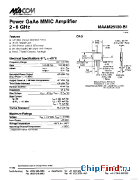 Datasheet MAAM26100-B1 производства M/A-COM