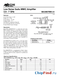 Datasheet MAAM37000-A1G manufacturer M/A-COM