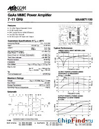 Datasheet MAAM71100 manufacturer M/A-COM