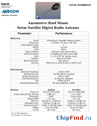 Datasheet MAANIN0040 manufacturer M/A-COM