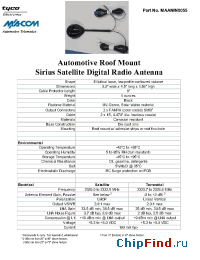 Datasheet MAANIN0055 manufacturer M/A-COM