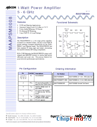 Datasheet MAAPSM0008 manufacturer M/A-COM