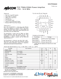 Datasheet MAAPSS0003TR manufacturer M/A-COM