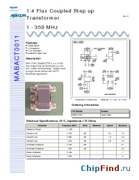 Datasheet MABACT0011 производства M/A-COM