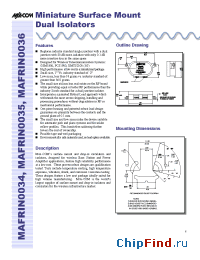 Datasheet MAFRIN0034 manufacturer M/A-COM